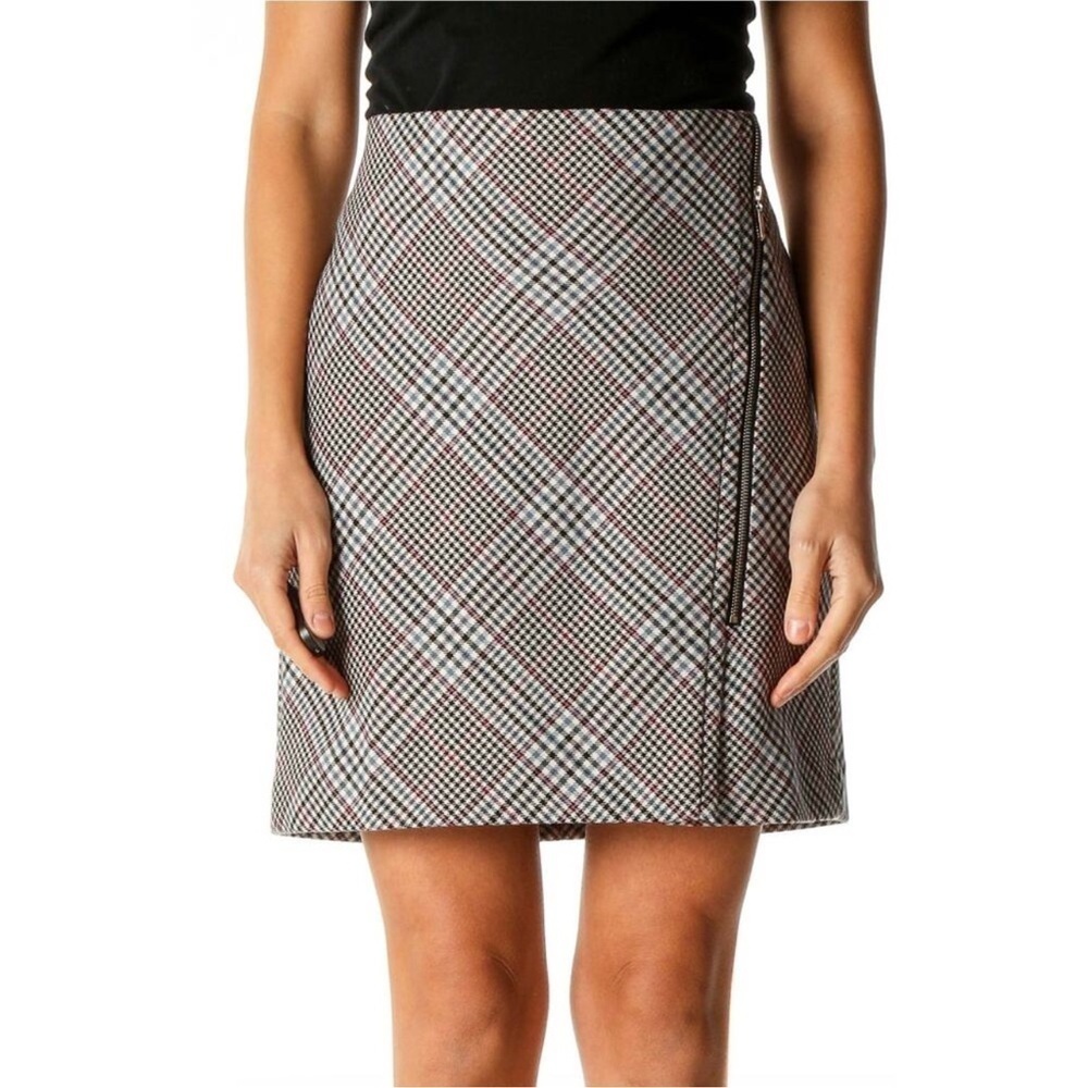 White House Black Market Plaid Skirt